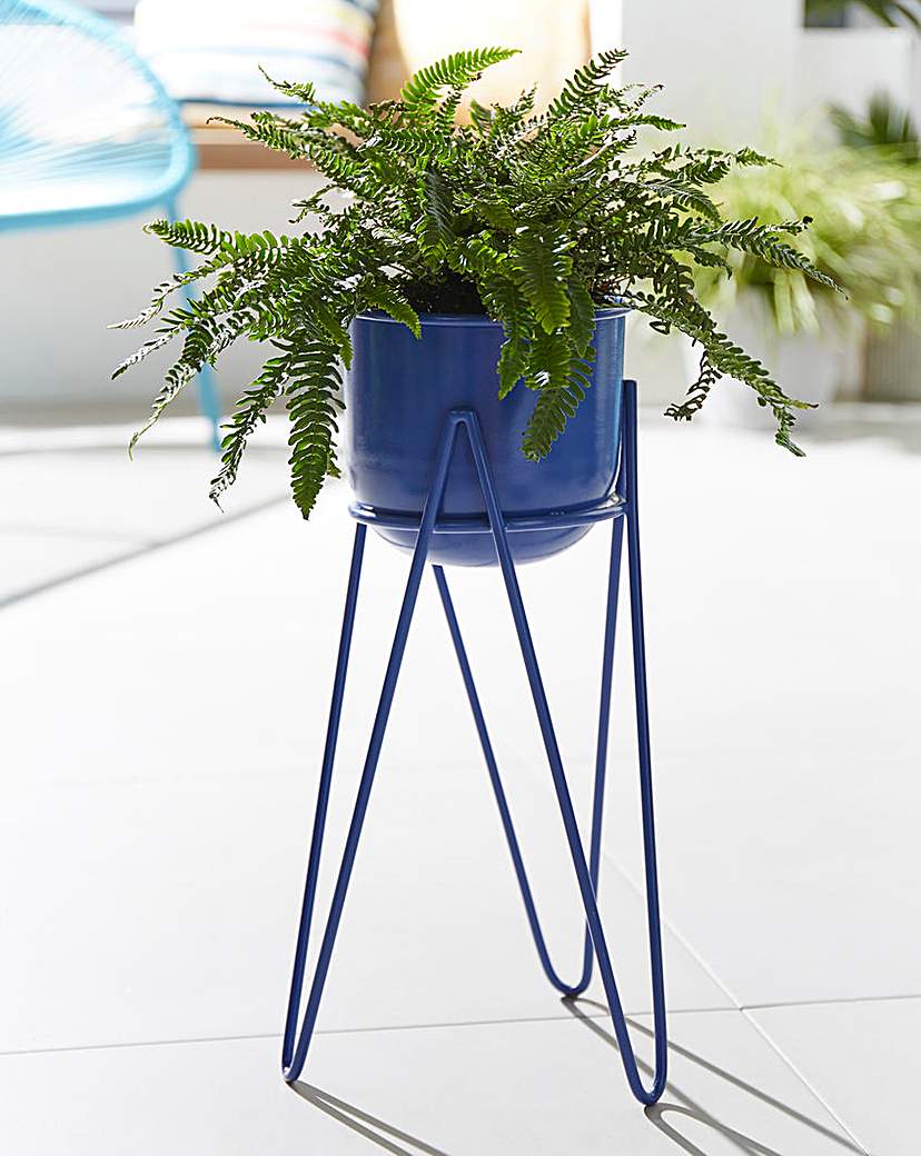 Small Metal Planter on Stand