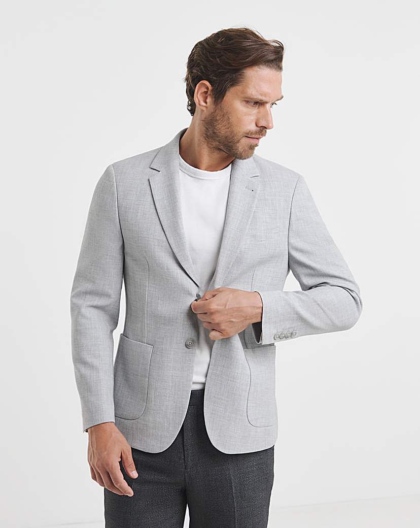 New In - Textured Stretch Jersey Blazer