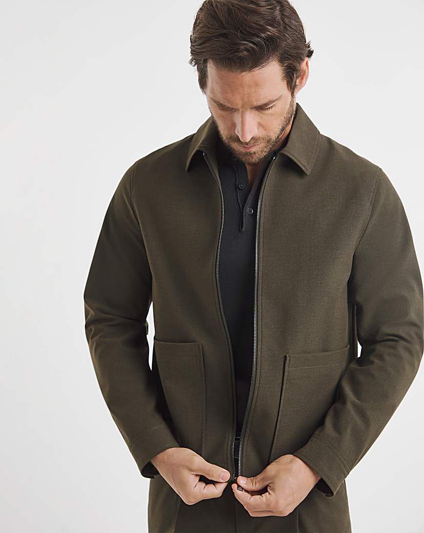 New In - Tailored Zip Through Harrington Jacket
