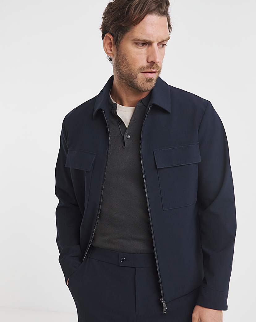 New In - Tailored Zip Through Harrington Jacket