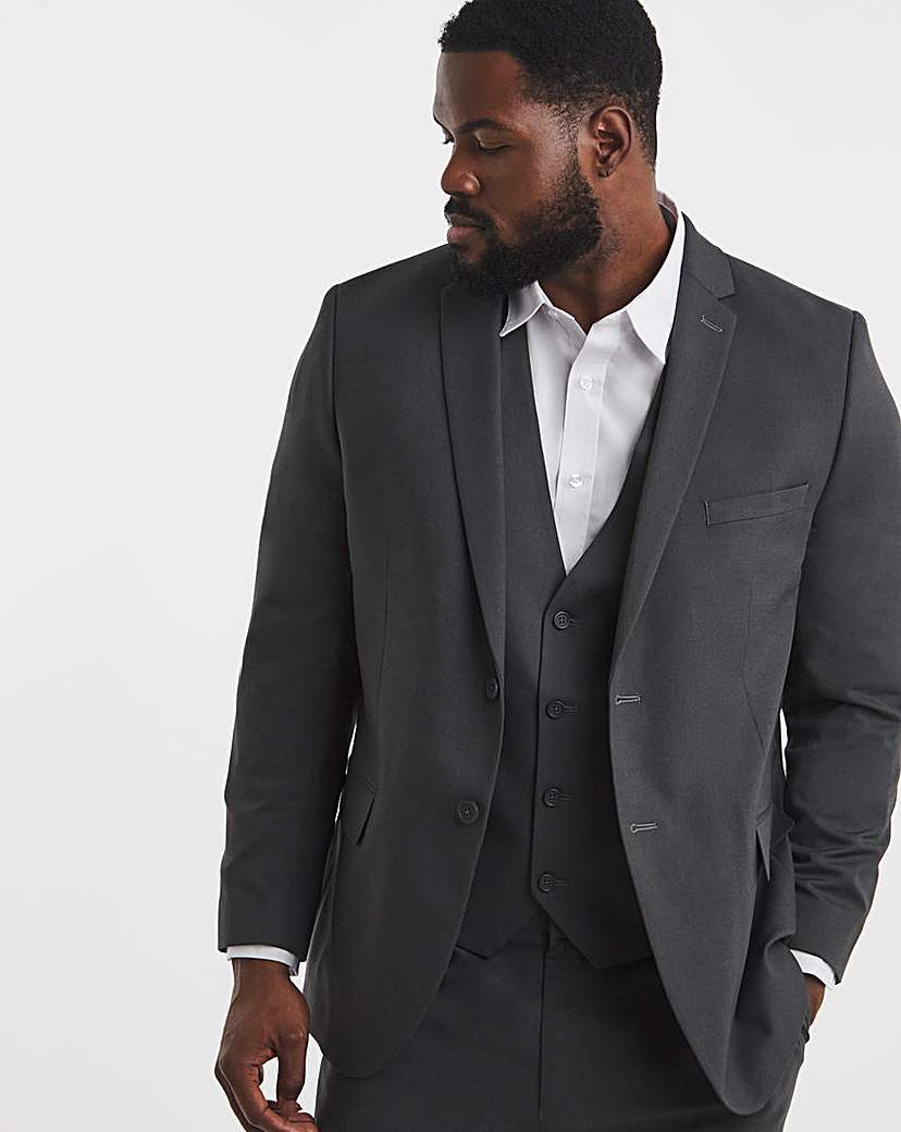 James Regular Fit Stretch Suit Jacket Charcoal …