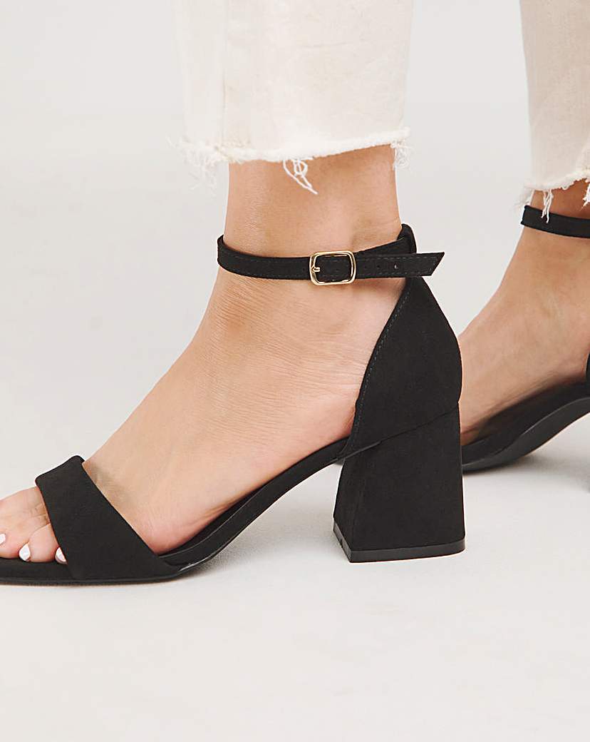 Barely There Heeled Sandals Ex Wide
