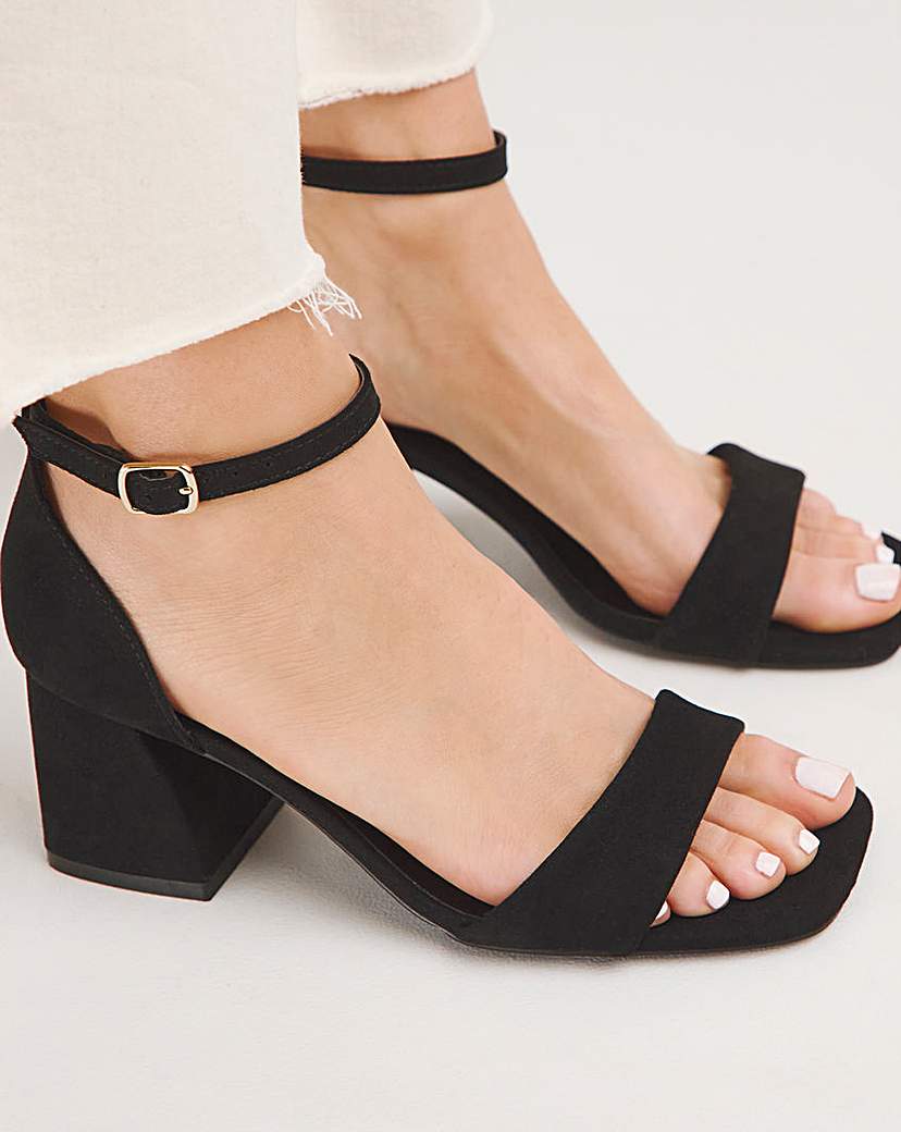 Barely There Heeled Sandals Ex Wide