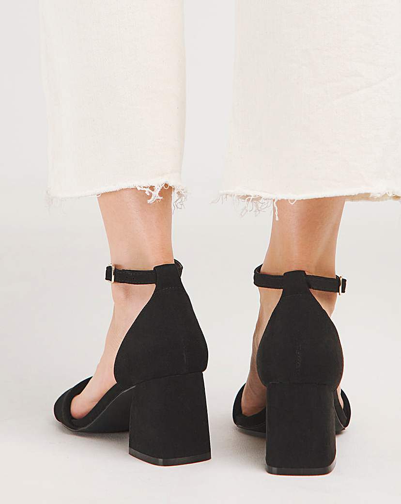 Barely There Heeled Sandals Ex Wide