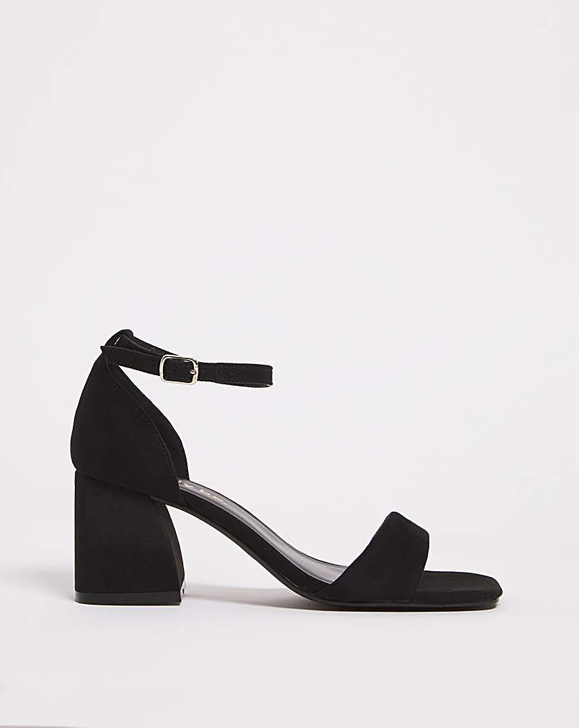 Barely There Heeled Sandals Ex Wide