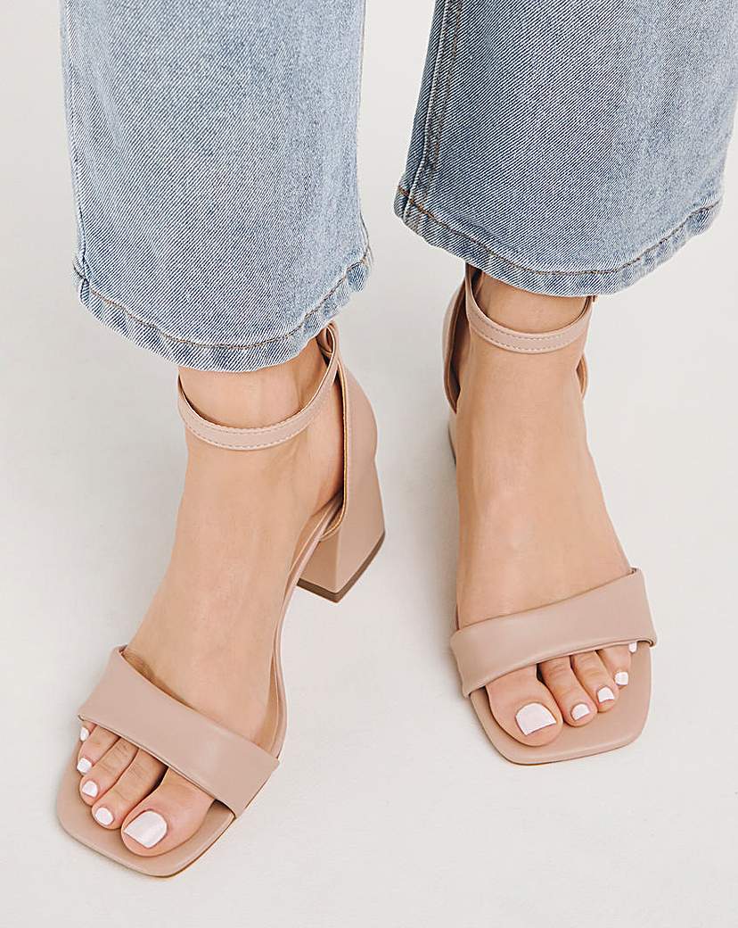 Barely There Heeled Sandals Ex Wide