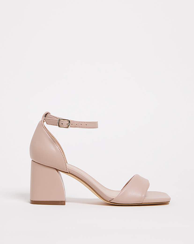 Barely There Heeled Sandals Ex Wide