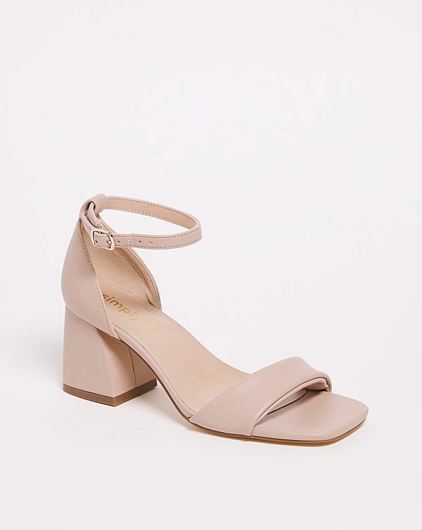Barely There Heeled Sandals Ex Wide