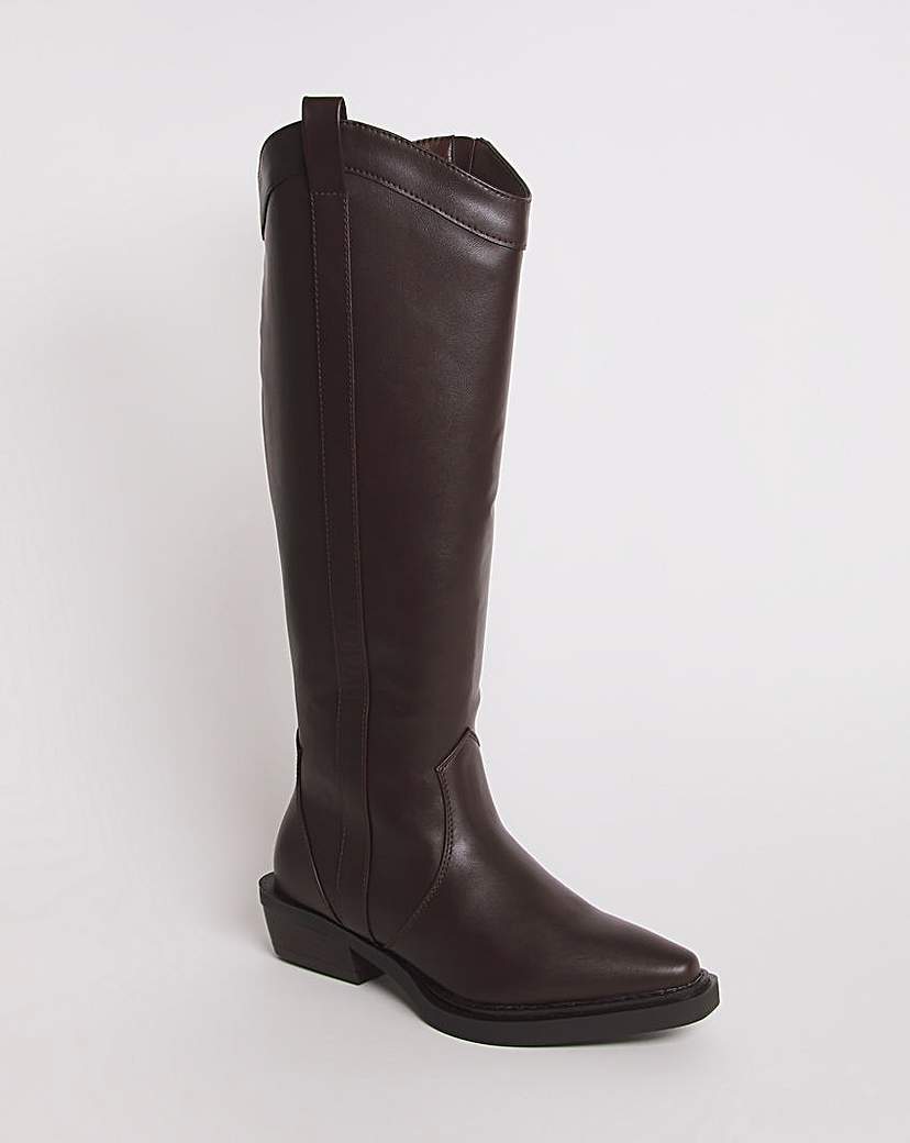 Western Knee High Boots Wide SC