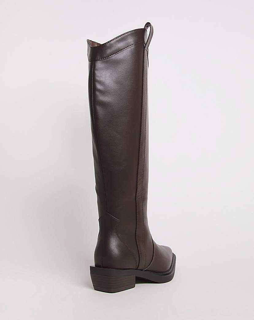 Western Knee High Boots Wide SC