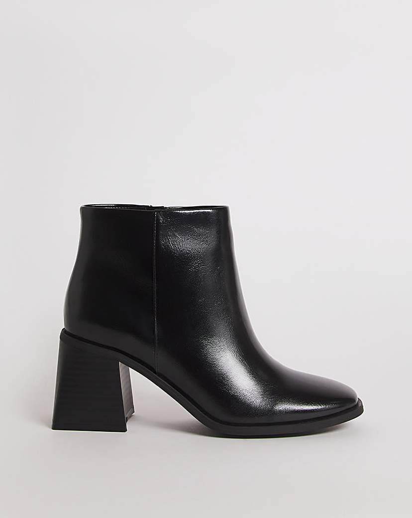 Classic Heeled Ankle Boots Wide