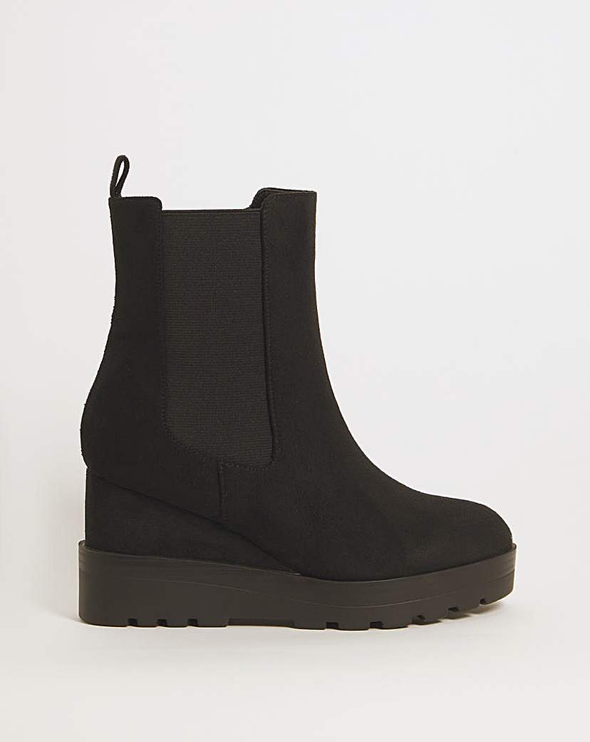Chelsea Wedge Ankle Boots Wide