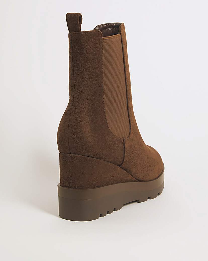Chelsea Wedge Ankle Boots Wide