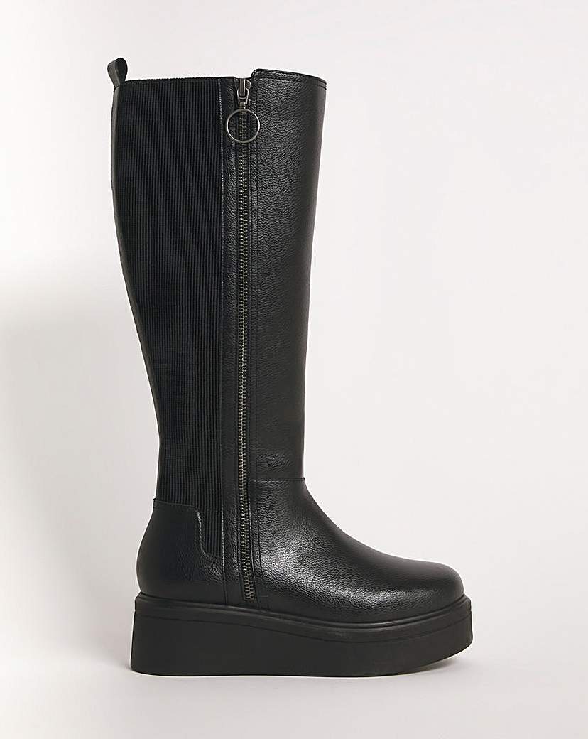 Knee high wedge boots uk on sale