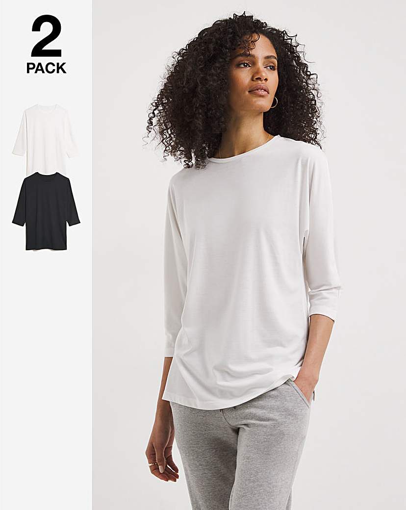 2 Pack 3/4 Dolman Sleeve Tops