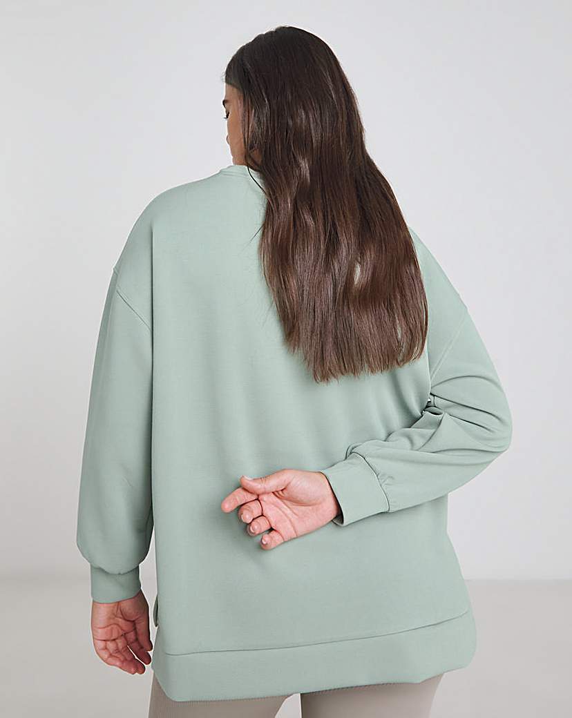 Luxe Modal Dip Back Sweatshirt