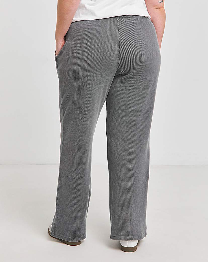 Waffle Wide Leg Joggers