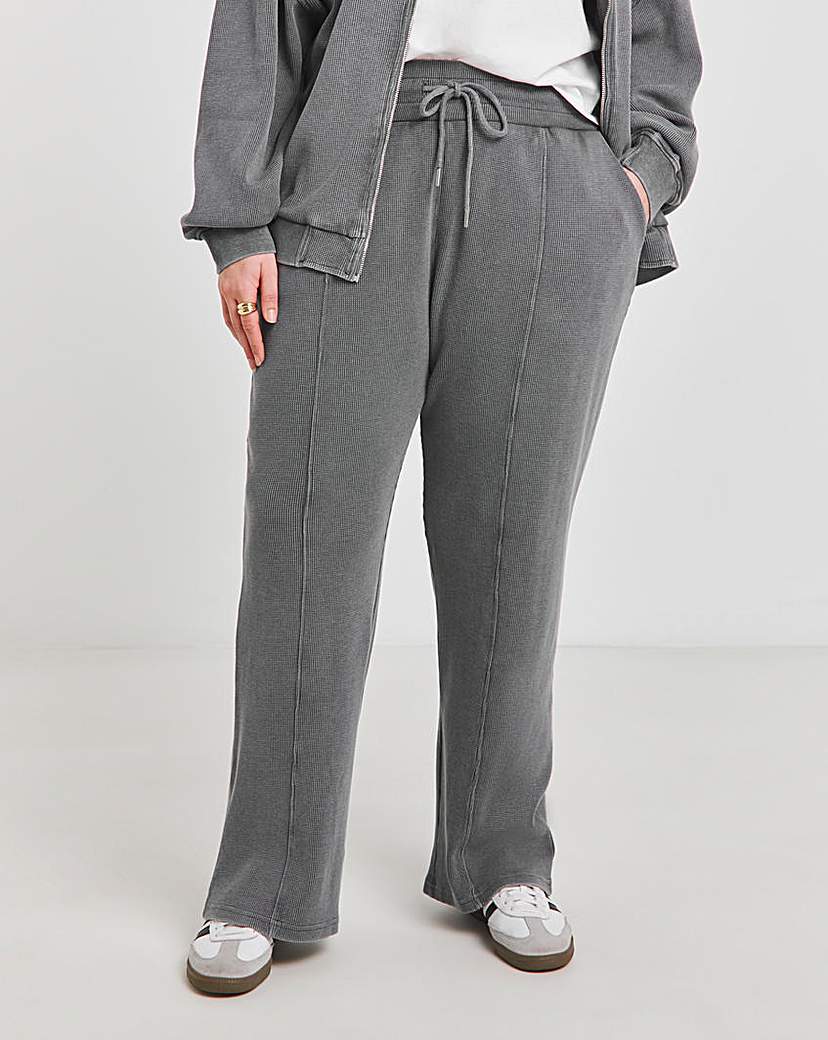 Waffle Wide Leg Joggers