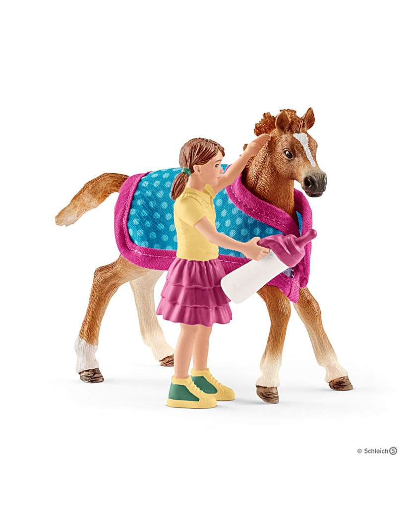 Image of Schleich Foal with Blanket
