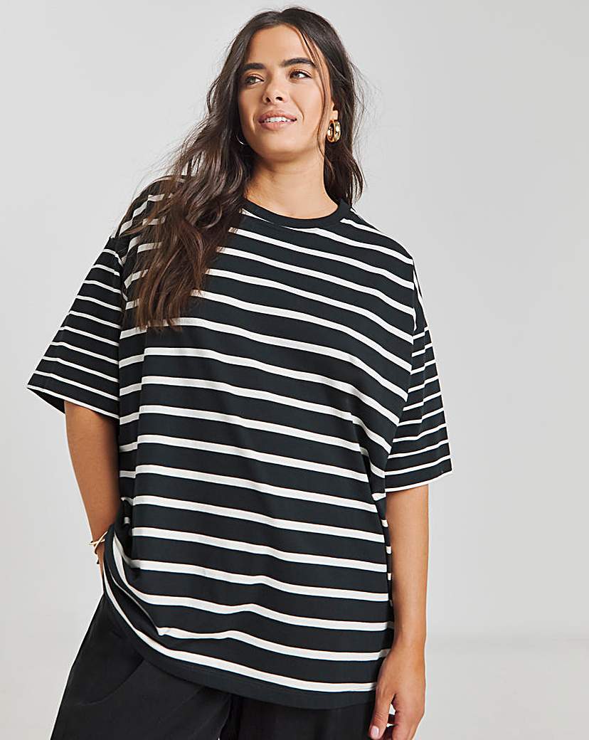 Oversized Slouchy Crew Neck T-Shirt