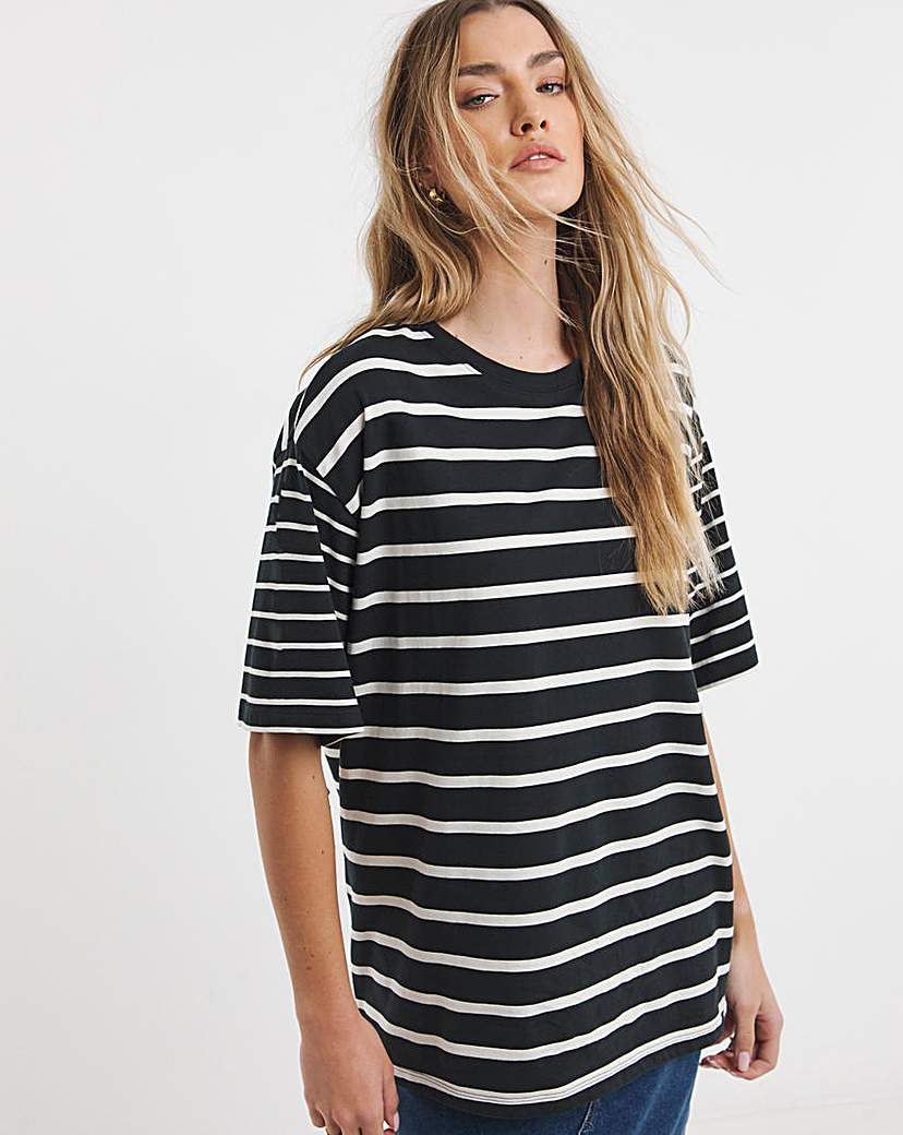Oversized Slouchy Crew Neck T-Shirt