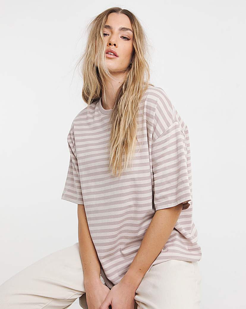 Oversized Slouchy Crew Neck T-Shirt