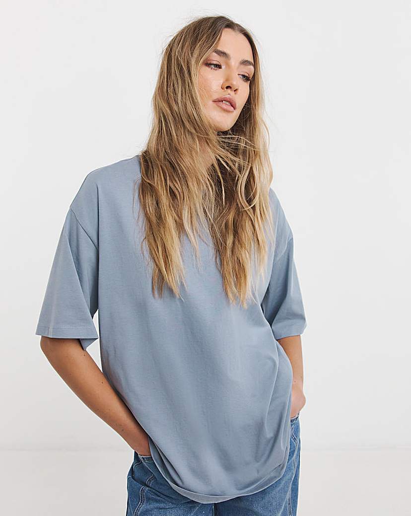 Oversized Slouchy Crew Neck T-Shirt