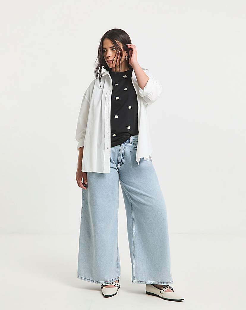 Ditsy Embroidered T-Shirt