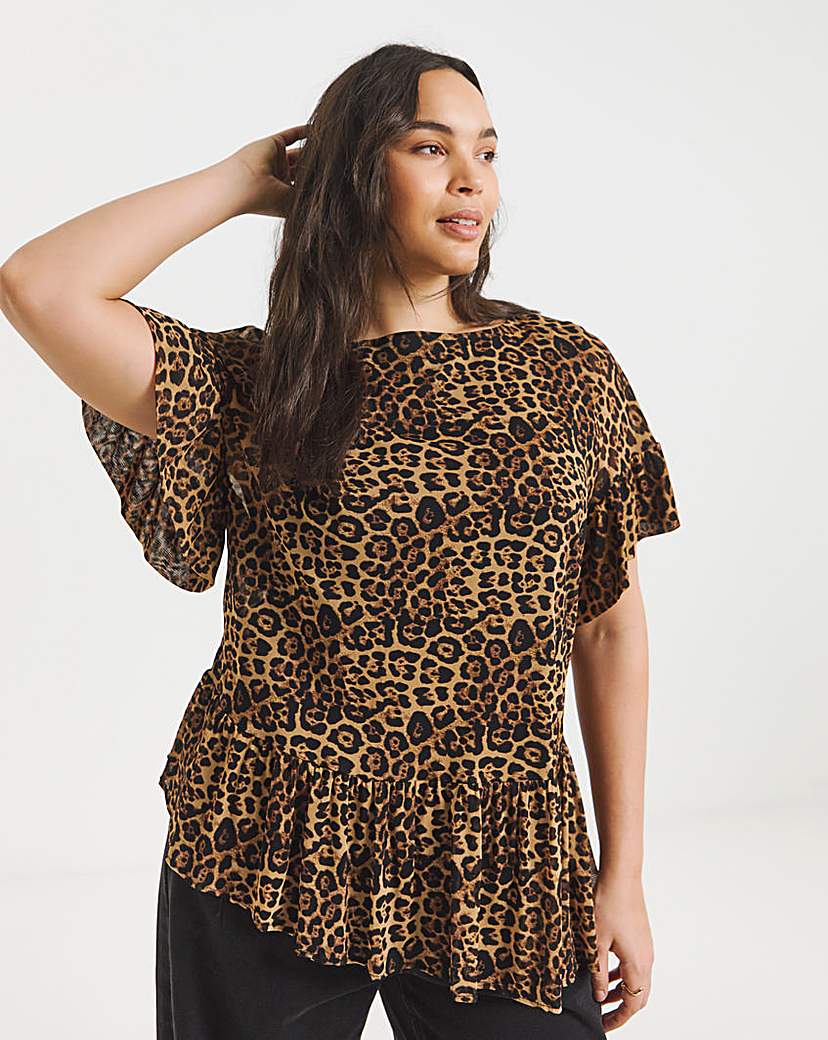 New In - Asymetric Leopard T-Shirt