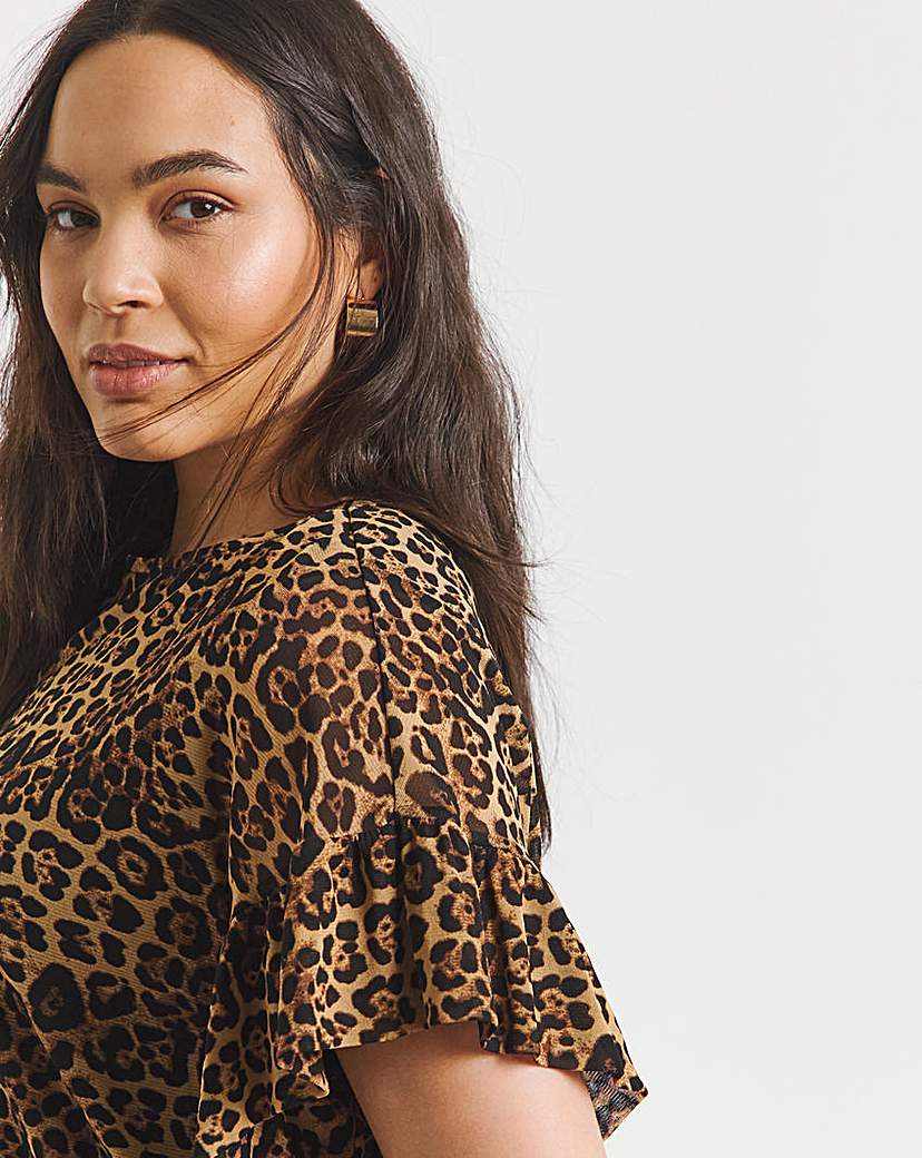 Asymetric Leopard T-Shirt