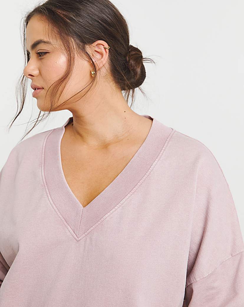 V Neck Sweatshirt