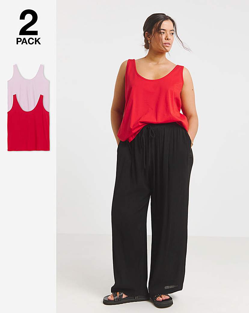 2 Pack Slouchy Vest