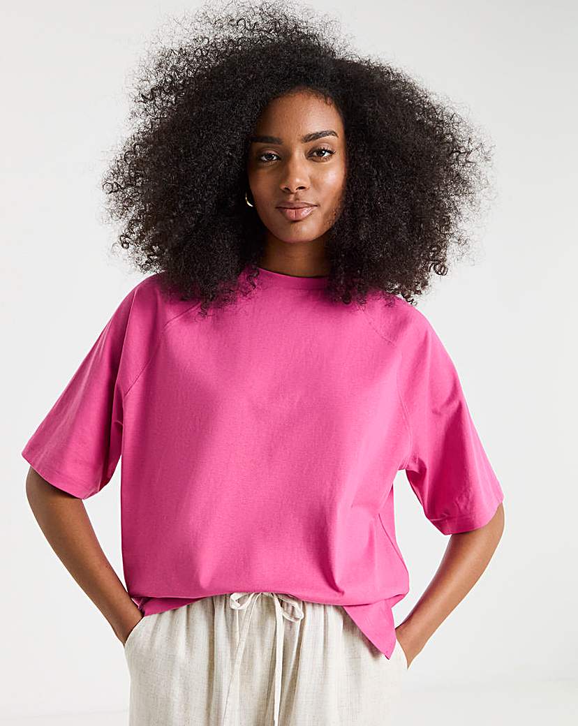 Raglan Sleeve Slouchy T-Shirt