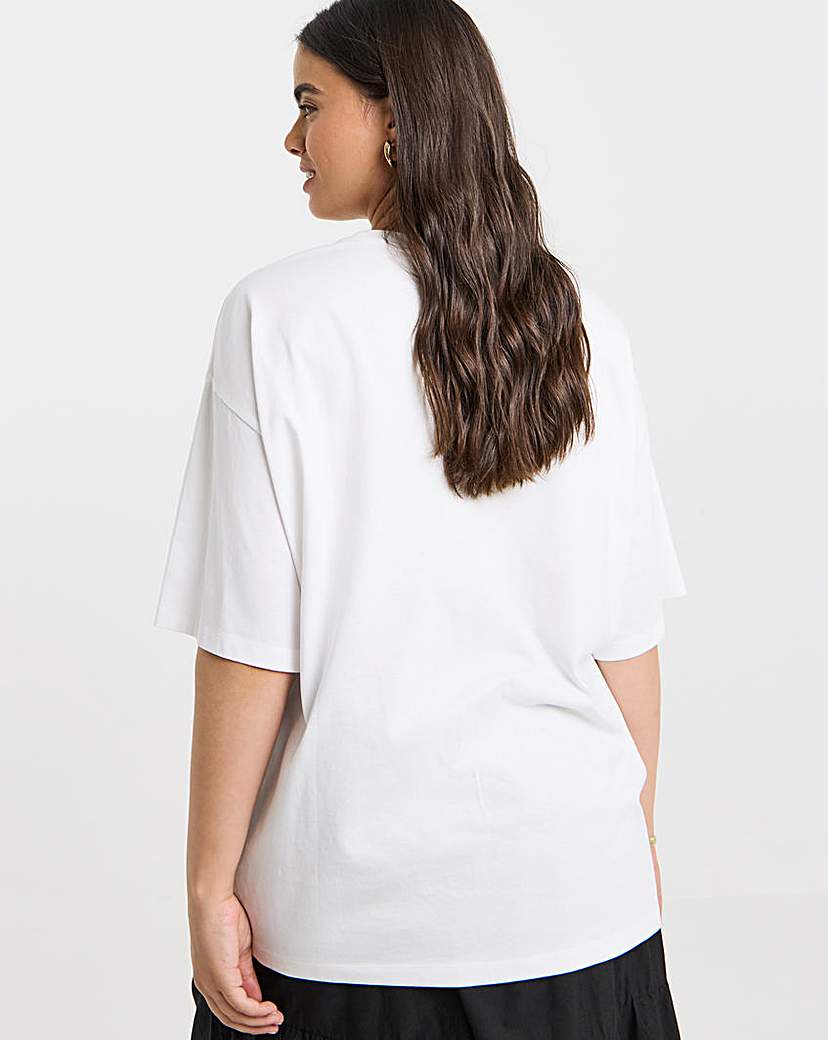 Cherry Chic Graphic Oversized T-Shirt