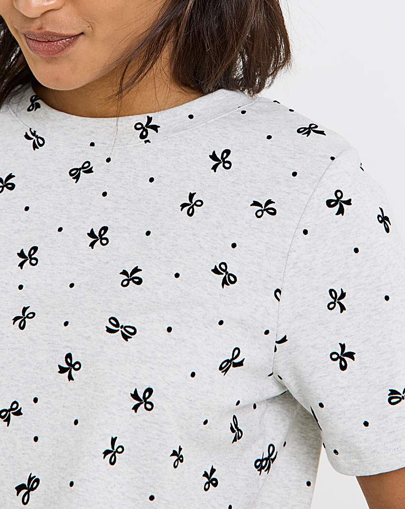 Bow Print T-Shirt