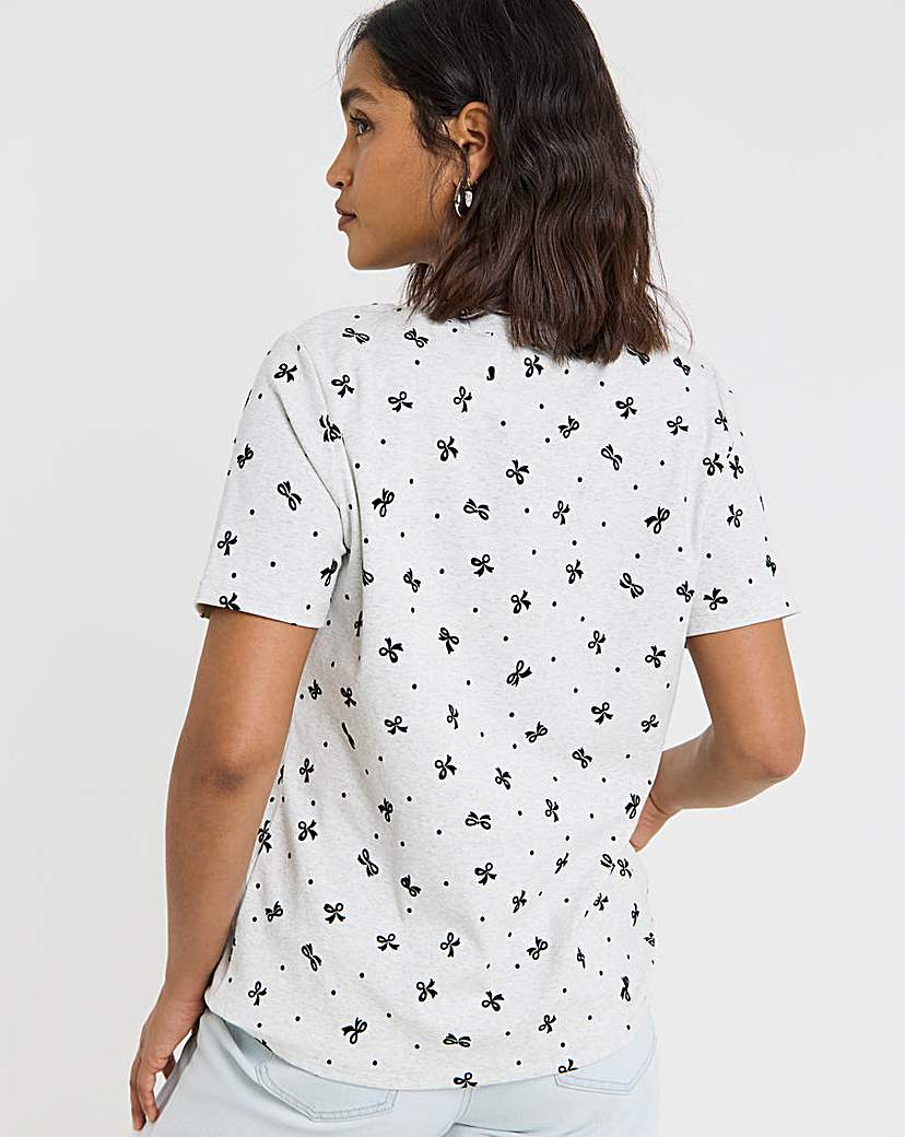 Bow Print T-Shirt