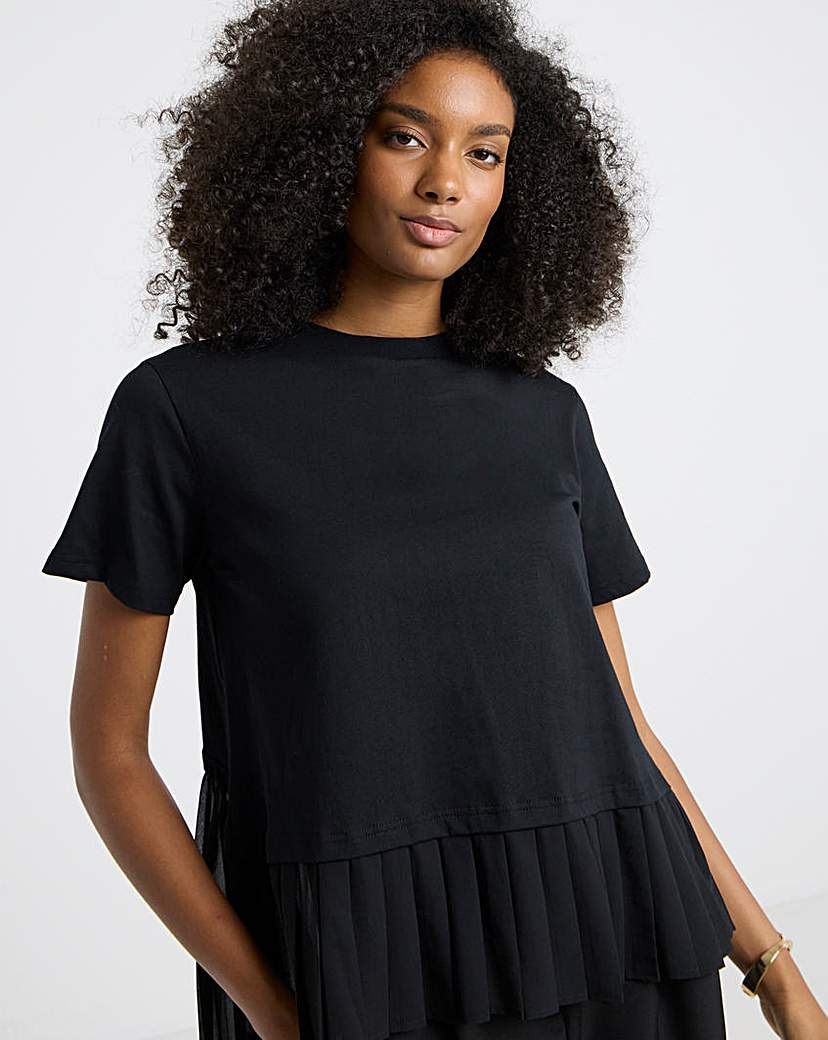 New In - T-Shirt with Pleated Back
