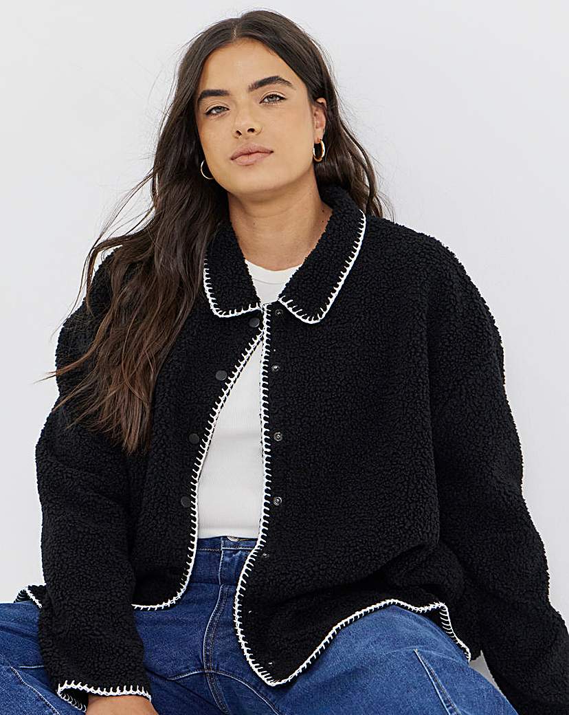 New In - Whipstitch Teddy Button Through