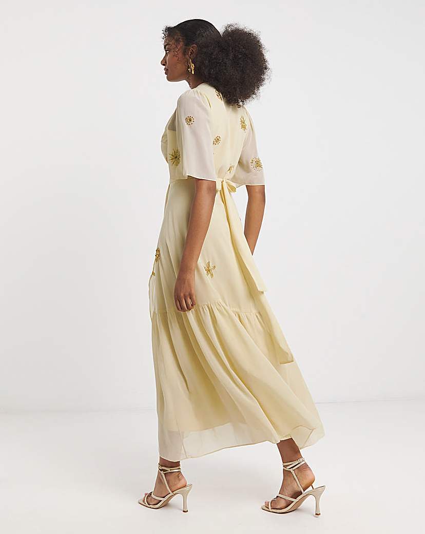 Hope & Ivy Vera Wrap Maxi Dress