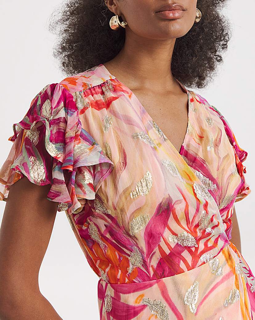 Hope & Ivy Ulla Wrap Maxi Dress