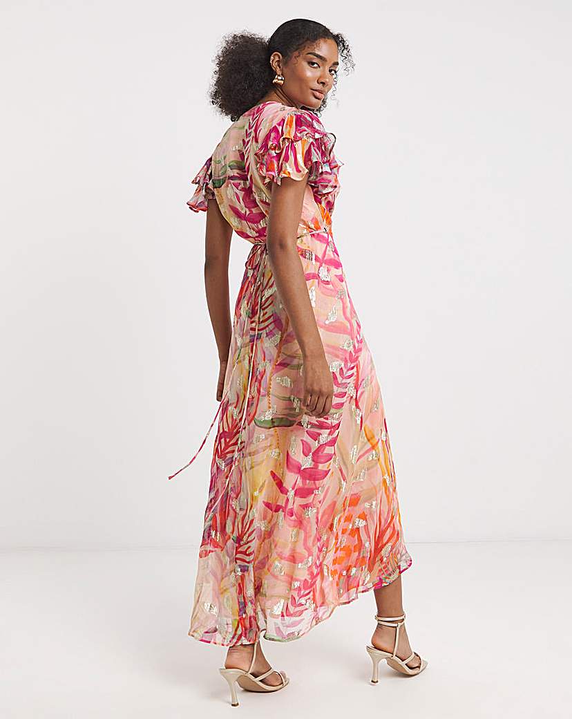 Hope & Ivy Ulla Wrap Maxi Dress
