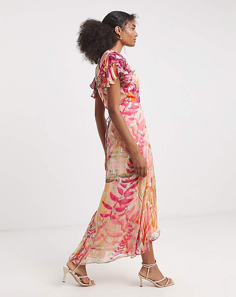 Hope & Ivy Ulla Wrap Maxi Dress