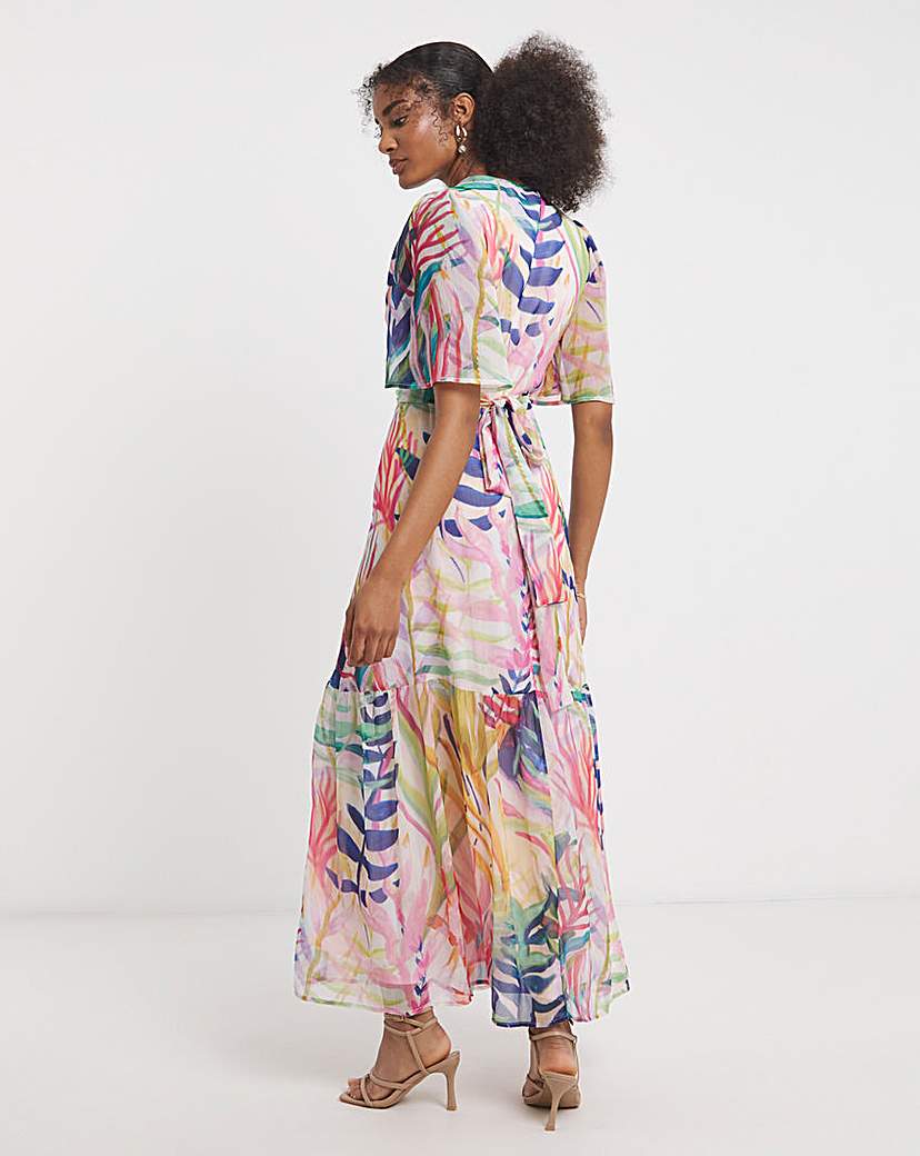 Hope & Ivy Leah Maxi Wrap Dress