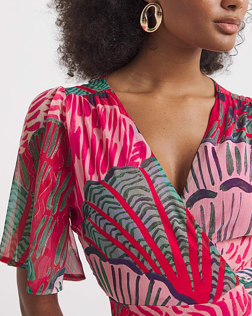 Hope & Ivy Cordelia Wrap Maxi Dress