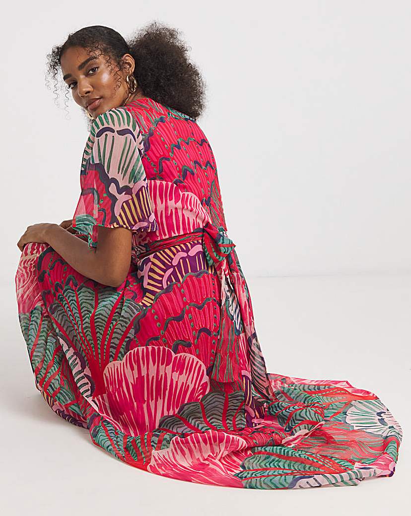 Hope & Ivy Cordelia Wrap Maxi Dress