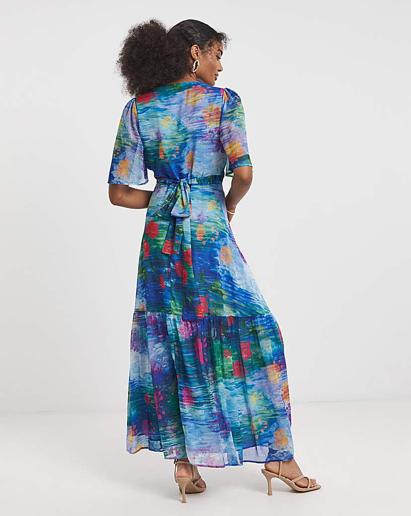 Hope & Ivy Felicia Wrap Maxi Dress