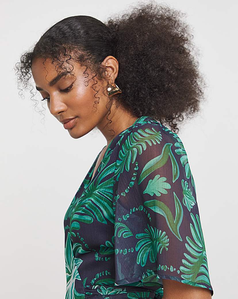 Hope & Ivy Magda Wrap Maxi Dress