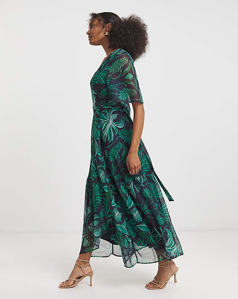 Hope & Ivy Magda Wrap Maxi Dress