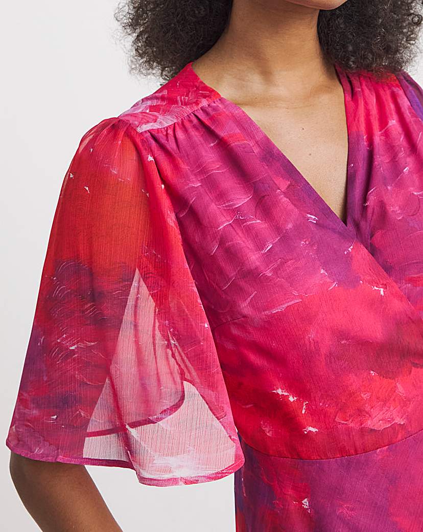 Hope & Ivy Hermione Wrap Maxi Dress