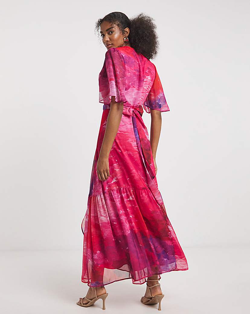 Hope & Ivy Hermione Wrap Maxi Dress